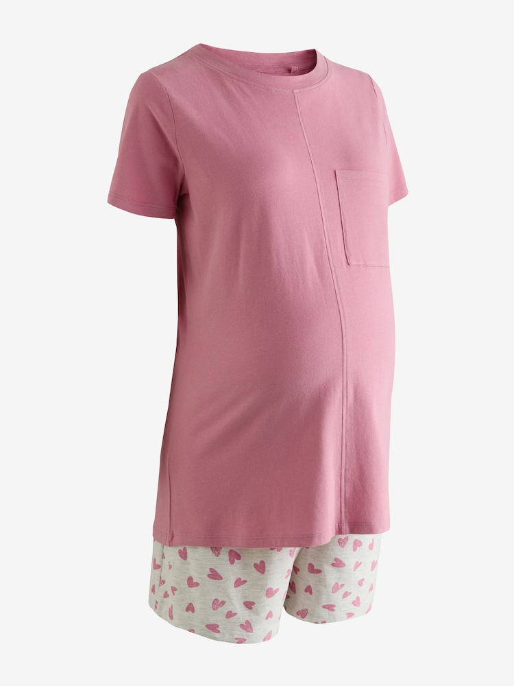 وردي قلب - Maternity Short Set Pyjamas - صورة 2 من 4