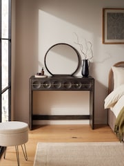 Dark Brown Eden Solid Mango Wood 2 Drawer Console Dressing Table - Image 1 of 5