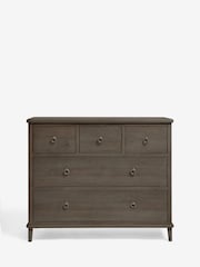 Dark Grey Sadie Solid Mango Wood 5 Drawer Chest of Drawers - Image 4 of 7