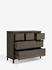 Dark Grey Sadie Solid Mango Wood 5 Drawer Chest of Drawers - Image 7 of 7