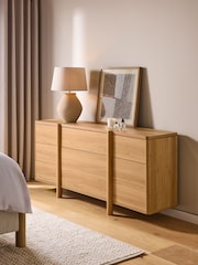 Light Natural Noa Oak Effect 9 Drawer Chest of Drawers - Image 2 of 8