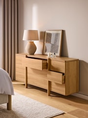Light Natural Noa Oak Effect 9 Drawer Chest of Drawers - Image 3 of 8