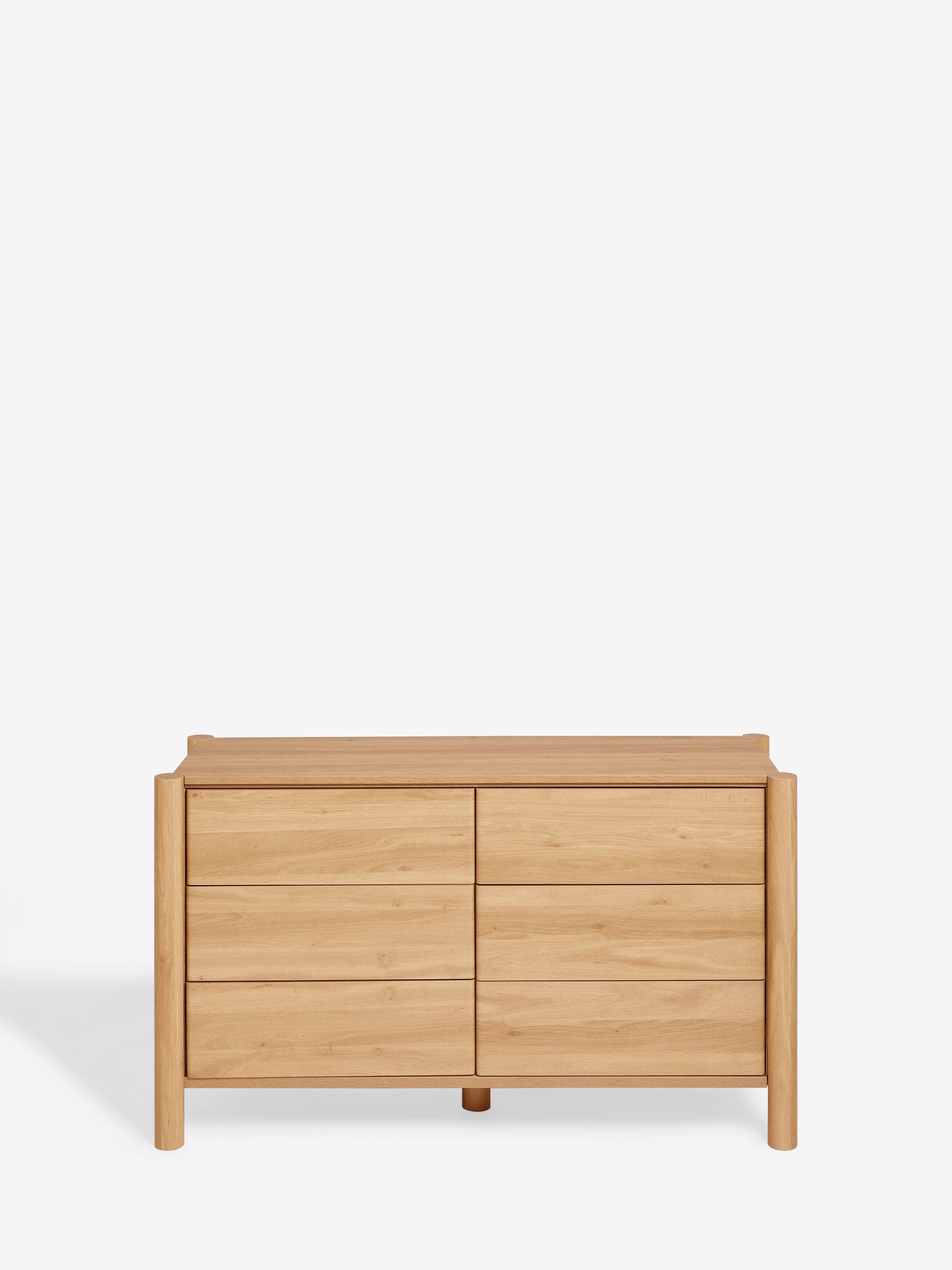 Buy Light Natural Noa Oak Effect 6 Drawer Chest of Drawers from