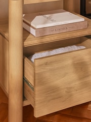 Light Natural Noa Oak Effect Bedside Table - Image 3 of 6