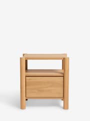 Light Natural Noa Oak Effect Bedside Table - Image 4 of 6