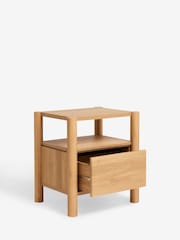 Light Natural Noa Oak Effect Bedside Table - Image 5 of 6