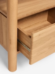 Light Natural Noa Oak Effect Bedside Table - Image 8 of 8