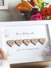 Personalised Reasons I Love You Hearts Frame by No Ordinary Gift - Image 1 of 1