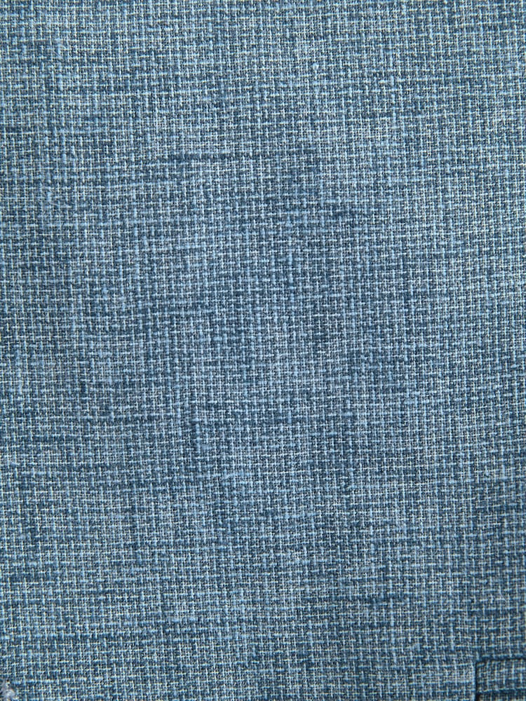 Bleu - Veste de costume en lin texturé - Image 7 of 10