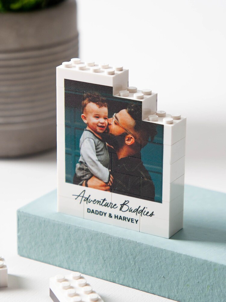 Personalised Building Block Photo Print by No Ordinary Gift - Image 1 of 3