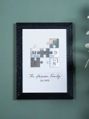 Family Puzzle Pieces A5 Print by No Ordinary Gift - Image 1 of 2