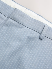 Blue Slim Fit Striped Suit Trousers - Image 3 of 5
