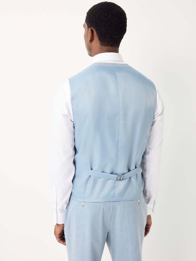 Blau - Striped Suit Waistcoat - Image 1 of 2