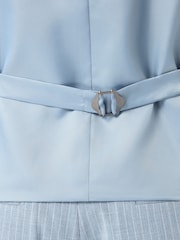 Blue Striped Suit Waistcoat - Image 6 of 10