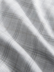 Light Grey Tailored Fit Check Suit Jacket - Image 6 of 9