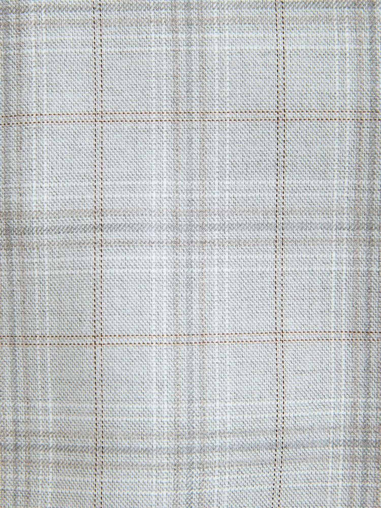 Light Grey Check Suit Waistcoat - Image 6 of 8