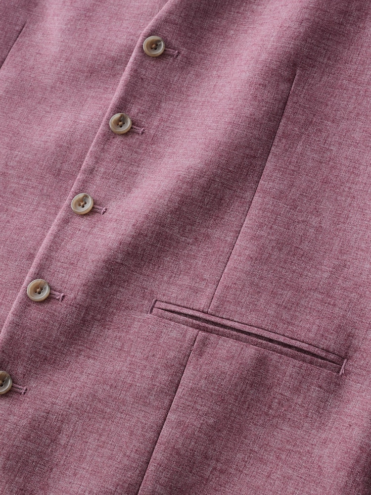 Rose - Gilet de costume en lin texturé - Image 6 of 8