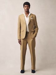 Pedra - Calças de linho Slim Fit 100% - Imagem 2 de 9