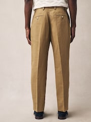 Pedra - Calças de linho Slim Fit 100% - Imagem 3 de 9