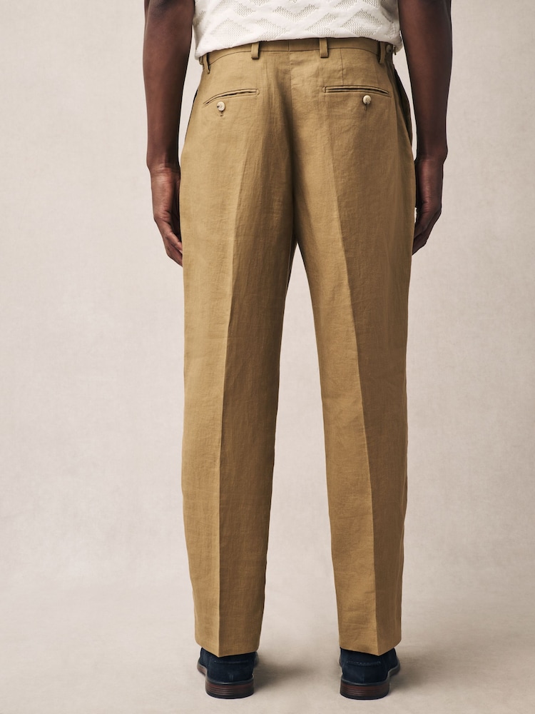 Stone - Slim-Fit-Anzughose aus 100 % Leinen - Image 3 of 9