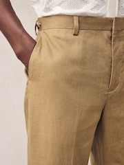 Pedra - Calças de linho Slim Fit 100% - Imagem 4 de 9