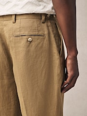 Pedra - Calças de linho Slim Fit 100% - Imagem 5 de 9