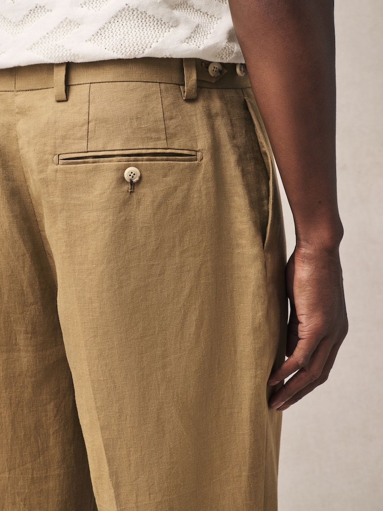 Stone - Slim-Fit-Anzughose aus 100 % Leinen - Image 5 of 9