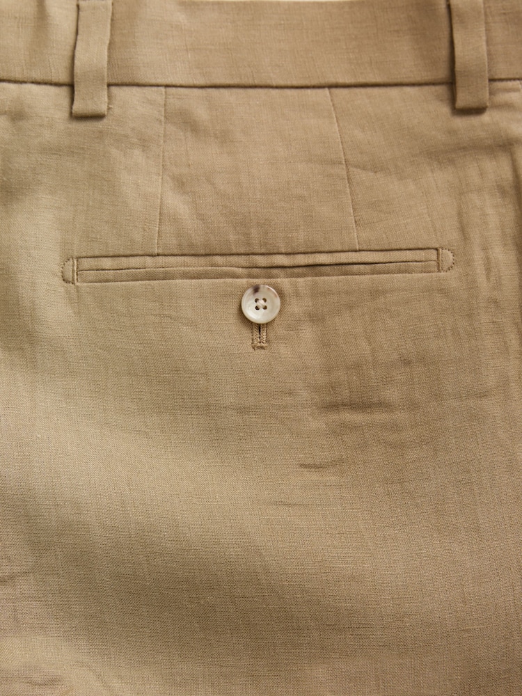 Stone - Slim-Fit-Anzughose aus 100 % Leinen - Image 7 of 9