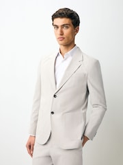 neutre - Veste de costume slim en seersucker rayée - Image 1 de 5