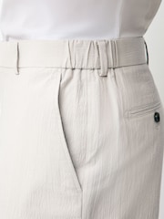 neutre - Pantalon de costume slim en seersucker rayé - Image 3 of 6