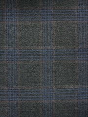Green Slim Fit Trimmed Check Suit Jacket - Image 8 of 11