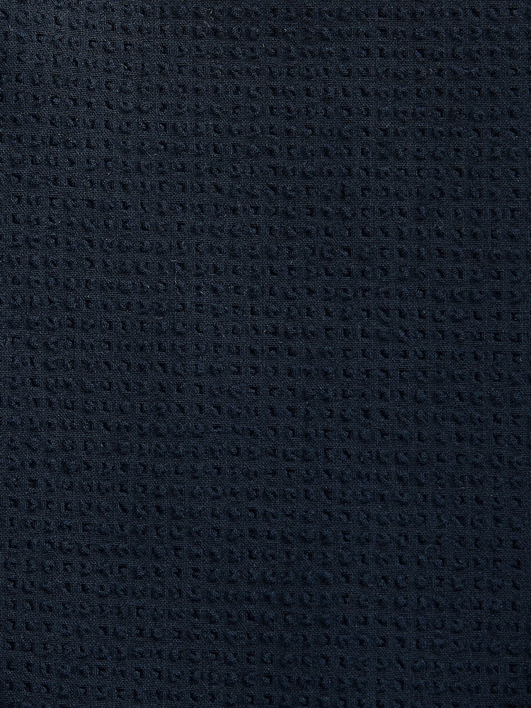 أزرق داكن - Slim Fit Seersucker Texture Suit Jacket - صورة 10 من 10