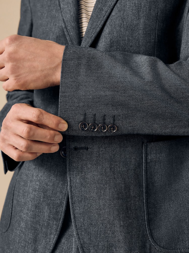 Blauw - Relaxed Fit Denim Suit Jacket - Image 5 of 11