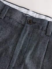 Blue Relaxed Fit Denim Suit Trousers - Image 10 of 13