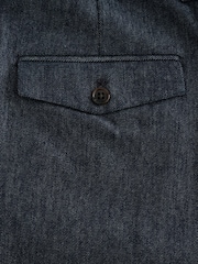 Blue Relaxed Fit Denim Suit Trousers - Image 11 of 13