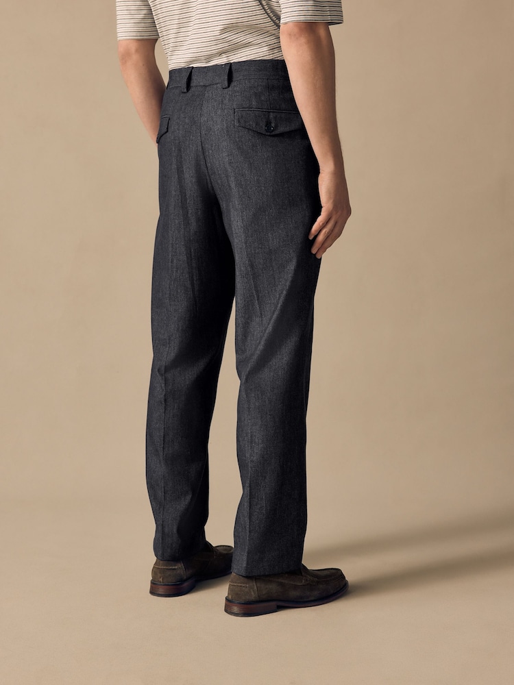 Azul - Relaxed Fit Denim Suit Trousers - Image 3 of 6
