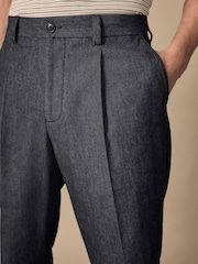 Azul - Relaxed Fit Denim Suit Trousers - Imagen 6 de 6