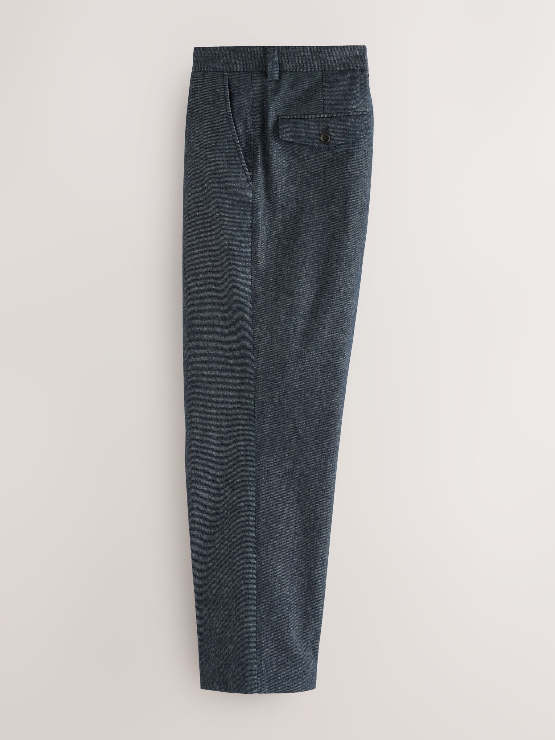 Buy Blue Relaxed Fit Denim Suit Trousers from Next USA