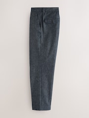 Blue Relaxed Fit Denim Suit Trousers - Image 8 of 13