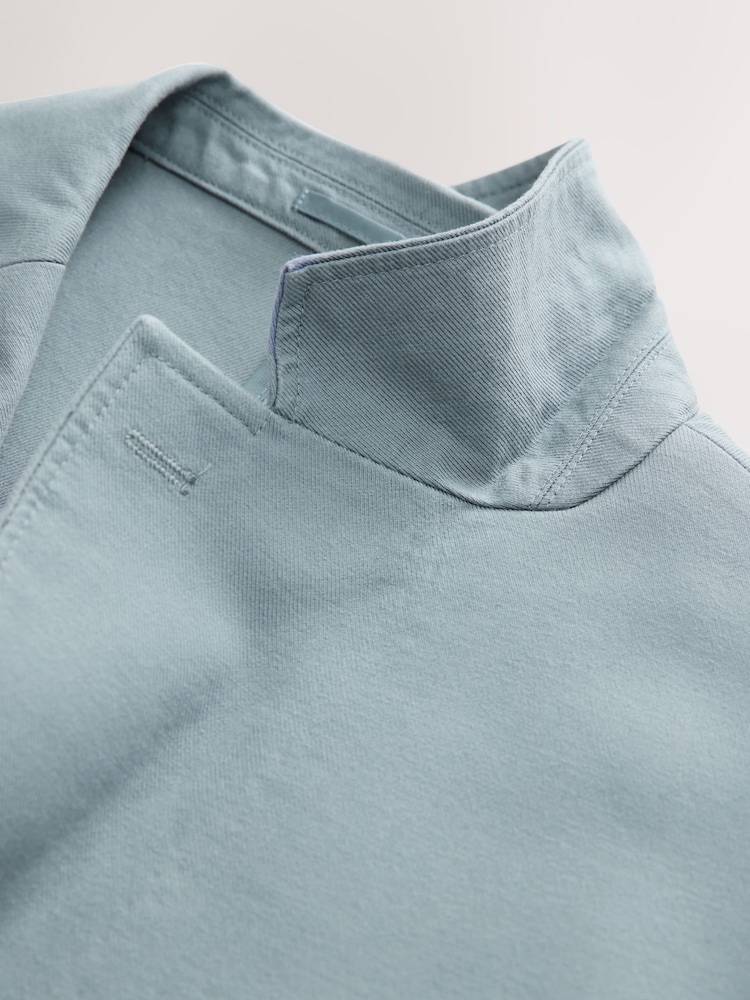 Blue Slim Fit TENCEL™ Suit Jacket - Image 10 of 10