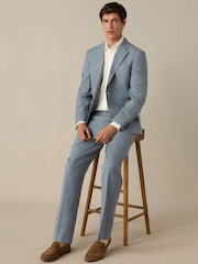 Blue Slim Fit TENCEL™ Suit Jacket - Image 2 of 10