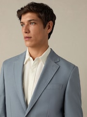 Blue Slim Fit TENCEL™ Suit Jacket - Image 5 of 10
