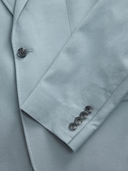 Blue Slim Fit TENCEL™ Suit Jacket - Image 8 of 10