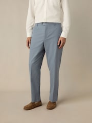 Blue Slim Fit TENCEL™ Suit Trousers - Image 1 of 11