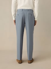 Blue Slim Fit TENCEL™ Suit Trousers - Image 3 of 11
