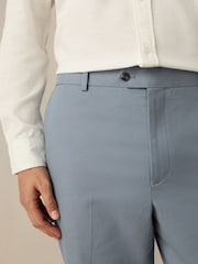 Blue Slim Fit TENCEL™ Suit Trousers - Image 4 of 11