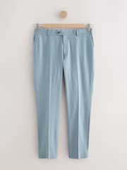 Blue Slim Fit TENCEL™ Suit Trousers - Image 6 of 11