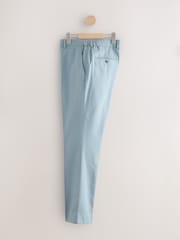 Blue Slim Fit TENCEL™ Suit Trousers - Image 7 of 11