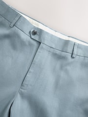Blue Slim Fit TENCEL™ Suit Trousers - Image 8 of 11