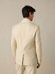 Neutral Slim Fit TENCEL™ Suit Jacket - Image 3 of 4